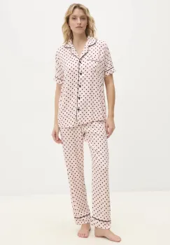 Answear Lab pijama femei, culoarea roz imagine