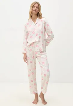 Answear Lab pijama femei, culoarea roz imagine