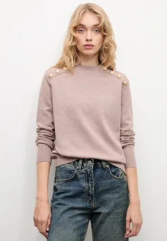 Answear.LAB pulover de casmir culoarea bej, cu turtleneck imagine