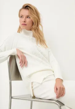 Answear.LAB pulover de casmir culoarea bej, cu turtleneck imagine