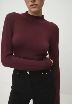 Answear Lab pulover de casmir culoarea bordo, light imagine