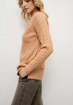 Answear.LAB pulover de casmir culoarea maro, cu turtleneck imagine
