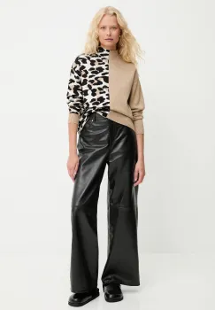 Answear.LAB pulover de casmir culoarea maro, cu turtleneck imagine