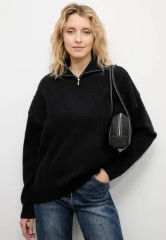 Answear.LAB pulover de casmir culoarea negru, cu guler imagine