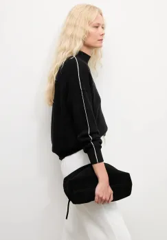 Answear.LAB pulover de casmir culoarea negru, cu turtleneck imagine