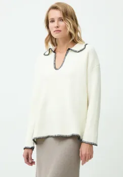 Answear Lab pulover de lana culoarea bej imagine