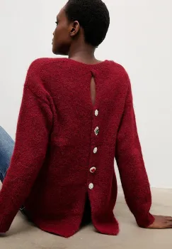 Answear.LAB pulover de lana culoarea bordo imagine