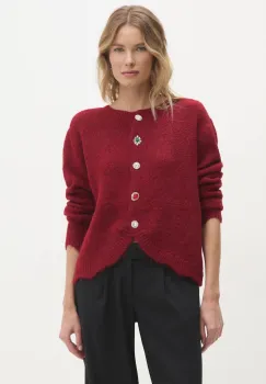 Answear.LAB pulover de lana culoarea bordo, light imagine