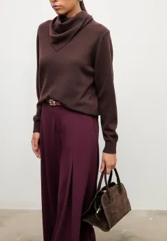 Answear.LAB pulover de lana culoarea maro, light imagine