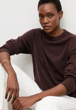 Answear.LAB pulover de lana culoarea maro, light imagine