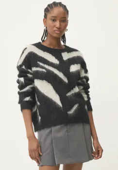 Answear Lab pulover de lana culoarea negru imagine