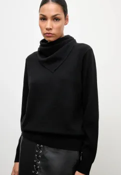 Answear.LAB pulover de lana culoarea negru, light imagine