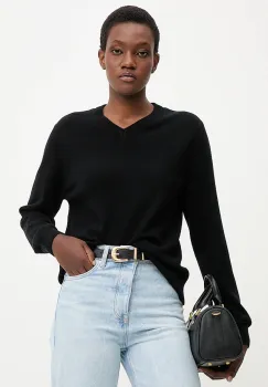 Answear.LAB pulover de lana culoarea negru, light imagine