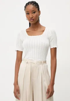 Answear Lab pulover femei, culoarea alb, light imagine