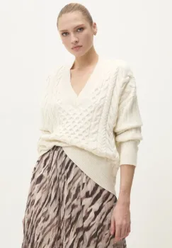 Answear Lab pulover femei, culoarea bej imagine