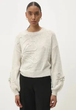 Answear Lab pulover femei, culoarea bej imagine