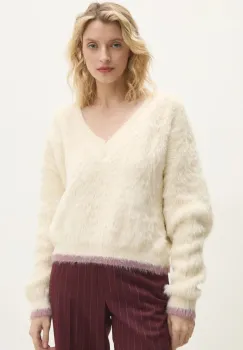 Answear Lab pulover femei, culoarea bej, calduros imagine