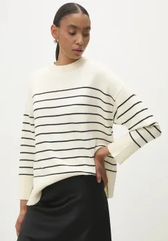 Answear Lab pulover femei, culoarea bej imagine