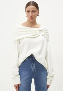 Answear Lab pulover femei, culoarea bej imagine