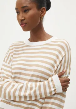 Answear Lab pulover femei, culoarea bej, light imagine