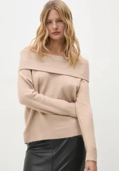 Answear Lab pulover femei, culoarea bej, light imagine