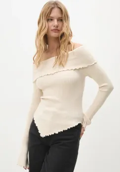 Answear Lab pulover femei, culoarea bej, light imagine