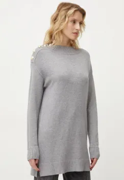 Answear Lab pulover femei, culoarea gri, light, cu turtleneck imagine