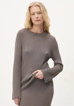 Answear Lab pulover femei, culoarea maro imagine