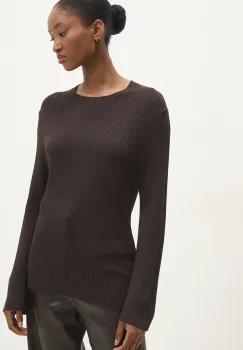 Answear Lab pulover femei, culoarea maro imagine