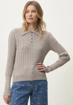 Answear Lab pulover femei, culoarea maro, light imagine