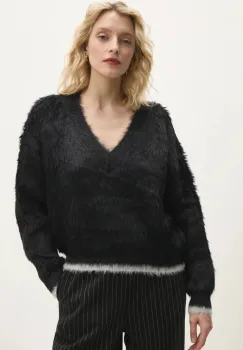 Answear Lab pulover femei, culoarea negru, calduros imagine