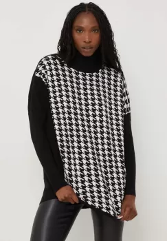 Answear Lab pulover femei, culoarea negru, light, cu guler imagine