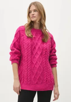 Answear Lab pulover femei, culoarea roz, calduros imagine