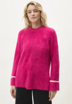 Answear Lab pulover femei, culoarea roz, calduros, cu turtleneck imagine