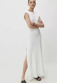 Answear Lab rochie culoarea alb, maxi, evazati imagine