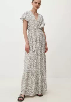 Answear Lab rochie culoarea alb, maxi, evazati imagine