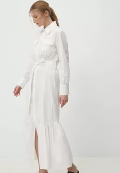 Answear Lab rochie culoarea alb, maxi, evazati imagine