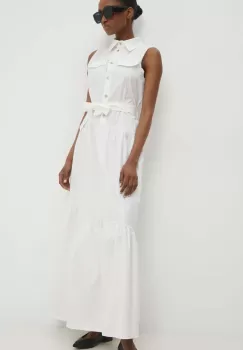 Answear Lab rochie culoarea alb, maxi, evazati imagine