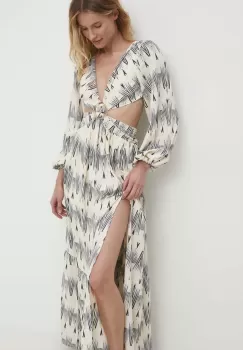 Answear Lab rochie culoarea alb, maxi, evazati imagine