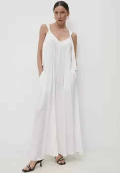 Answear Lab rochie culoarea alb, maxi, evazati imagine