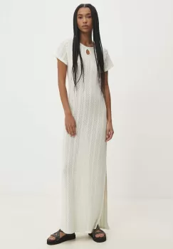 Answear Lab rochie culoarea alb, maxi, mulata imagine