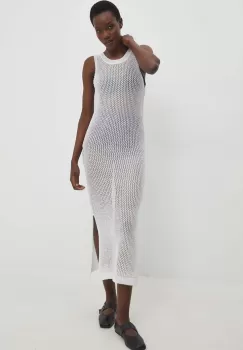 Answear Lab rochie culoarea alb, maxi, mulata imagine