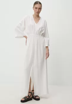 Answear Lab rochie culoarea alb, maxi, oversize imagine