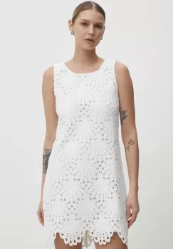 Answear Lab rochie culoarea alb, mini, drept imagine