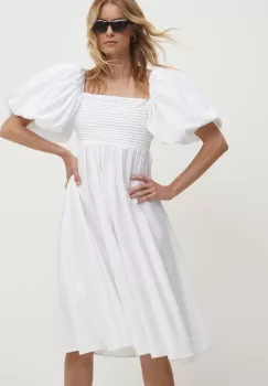 Answear Lab rochie culoarea alb, mini, evazati imagine