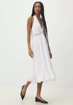 Answear Lab rochie culoarea alb, mini, evazati imagine