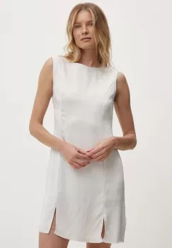 Answear Lab rochie culoarea alb, mini, evazati imagine