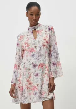 Answear Lab rochie culoarea alb, mini, evazati imagine