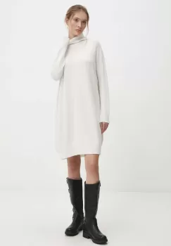 Answear Lab rochie culoarea alb, mini, oversize imagine