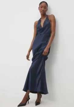 Answear Lab rochie culoarea albastru marin, maxi, drept imagine